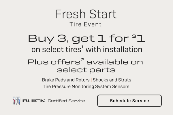 Buy 3, Get 1 for $1 on select tires with installation.
